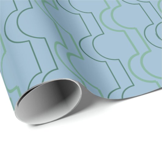 Green Scallops Cadeaupapier (Rol Hoek)