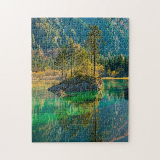 Green Schilderachtig Puzzles Mountain Art Complex  Legpuzzel (Verticaal)