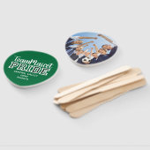 Green School Pride Mascot Name Hand Fan Handwaaier (Niet-gemonteerd)