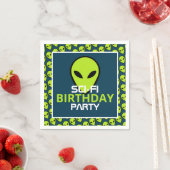 Green Sci-fi Alien, Birthday Servet (Insitu)