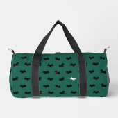 Green Scottish Terrier Duffel Bag Plunjezak (Voorkant)
