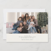 Green Script Merriest Christmas Five Photo Collage Feestdagenkaart (Achterkant)