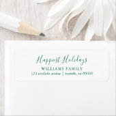 Green Script Typografie kerst Etiket (Insitu)