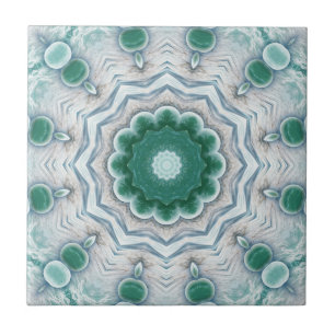Green Seafoam Geometric Fantasy Bathroom Tegel Tegeltje
