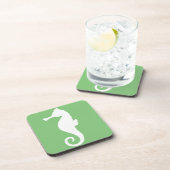 Green Seahorse Bier Onderzetter (Rechterzijde)