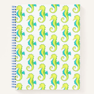 Green Seahorse Zee Horse Beach Ocean Marine Life Notitieboek