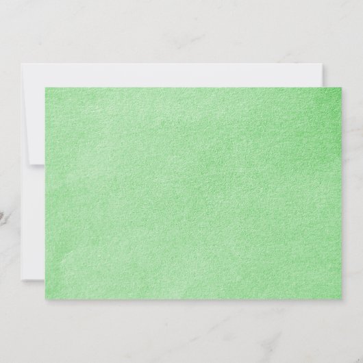 Green Seal Wedding Invitation Kaart (Achterkant)