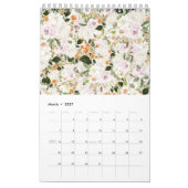 Green Seamless Floral Pattern Kalender (Mar 2027)