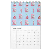 Green Seamless Floral Pattern Kalender (Jan 2026)