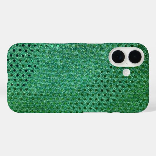 Green Sequin Shimmer Case-Mate iPhone Case (Achterkant (horizontaal))