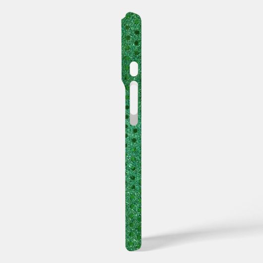 Green Sequin Shimmer Case-Mate iPhone Case (Achterkant / Links)