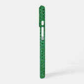 Green Sequin Shimmer iPhone 16 Hoesje (Linkerkant)