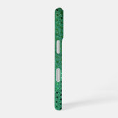 Green Sequin Shimmer iPhone 16 Hoesje (Rechterkant)