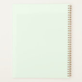 Green Serene Bloom Planner (Achterkant)