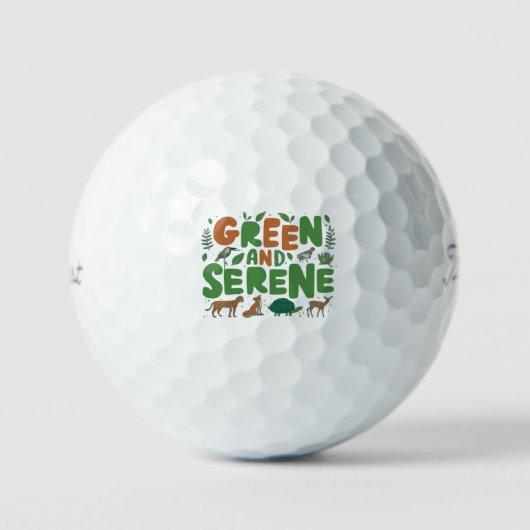 Green Serene Golfballen (Voorkant)