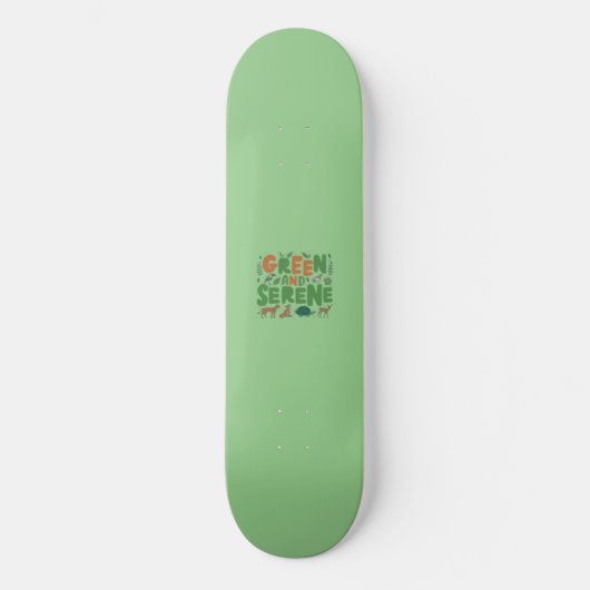 Green Serene Persoonlijk Skateboard (Voorkant)