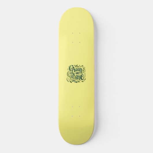 Green Serene Persoonlijk Skateboard (Voorkant)