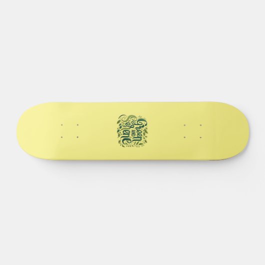 Green Serene Persoonlijk Skateboard (Horizontaal)