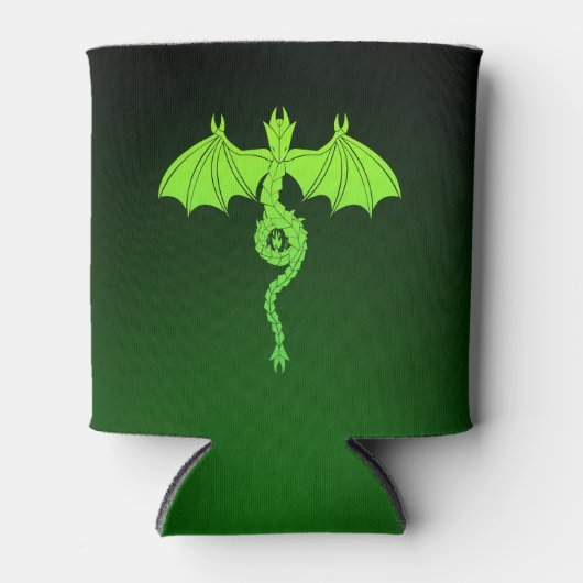 Green Serpant Dragon Blikjeskoeler (Voorkant)