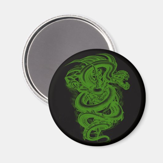 Green Serpent Magnet (Voorkant / Achterkant)