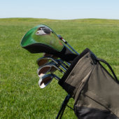 Green Severe Macaw Parrot Bird Art Golfheadcover (Insitu)