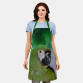 Green Severe Macaw Parrot Bird Art Schort (Gedragen)