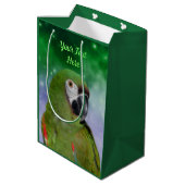 Green Severe Macaw Parrot, gepersonaliseerd Medium Cadeauzakje (Achterkant Gekanteld)