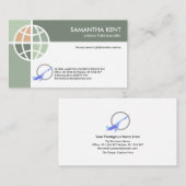 Green Shades Global Connections Aviation Pilot Visitekaartje (Voorkant / Achterkant)