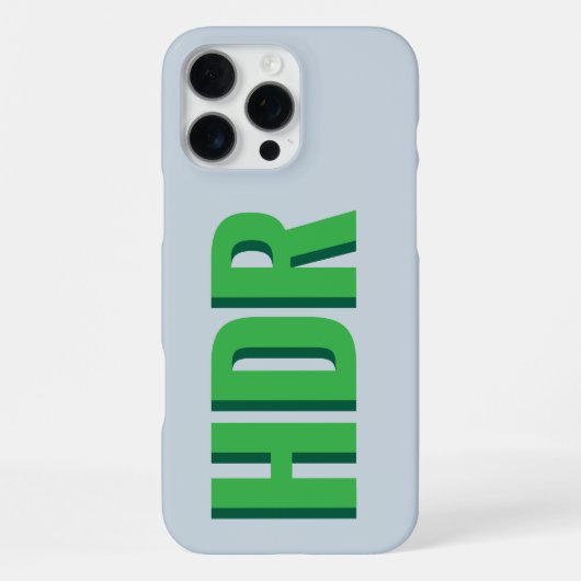 Green Shades Shadow Monogram pattern with Name iPhone Hoesje (Achterkant)