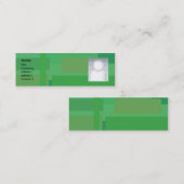 Green Shades - Skinny Mini Visitekaartje (Voorkant / Achterkant)