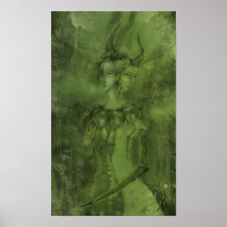 Green Shadow Poster