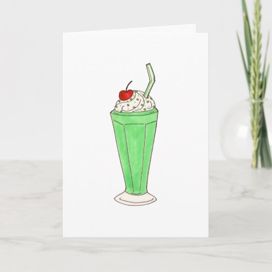 Green Shake Milkshake St. Saint Patrick's Day Kaart (Voorkant)