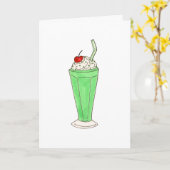 Green Shake Milkshake St. Saint Patrick's Day Kaart (Gele Bloem)