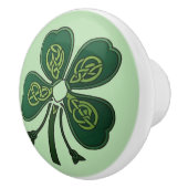 Green Shamrock 2025 Keramische Knop (Rechts)