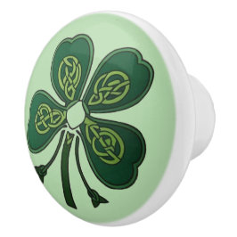 Green Shamrock 2025 Keramische Knop