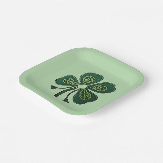 Green Shamrock 2025 Papier Bord (Gebogen)