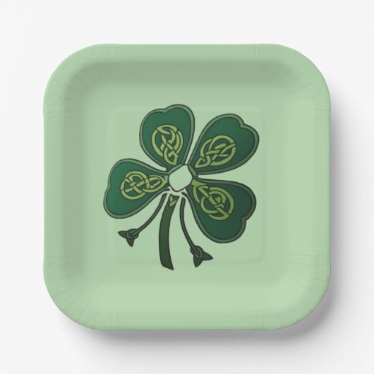 Green Shamrock 2025 Papier Bord (Voorkant)