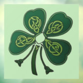 Green Shamrock 2025 Raamsticker (Vel 3)