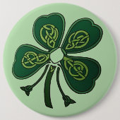 Green Shamrock 2025 Ronde Button 6,0 Cm (Voorkant)
