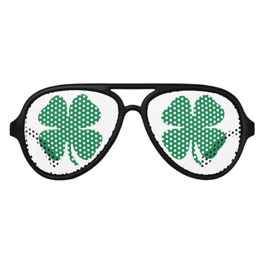Green Shamrock Aviator Zonnebril (Voorkant)