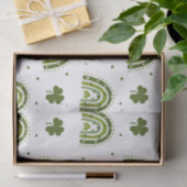 Green Shamrock Boho Rainbow St.Patrick's Day Tissuepapier (Geschenk)