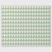 Green Shamrock Clover Cupcake St. Patrick's Day Cadeaupapier (Vlak)
