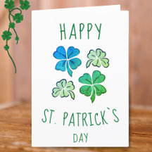 Green Shamrock Clover Happy St. Patrick's day