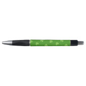 Green Shamrock Clover Pattern Saint Patricks Day Pen (Voorkant)
