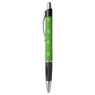 Green Shamrock Clover Pattern Saint Patricks Day Pen