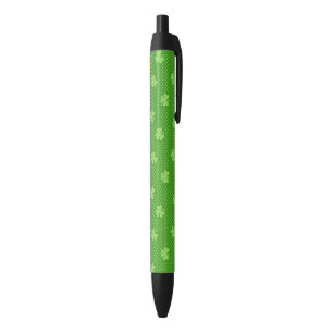 Green Shamrock Clover Pattern Saint Patricks Day Zwarte Inkt Pen
