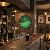 Green Shamrock Clover St Patrick’s Day Luck Grote Klok