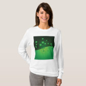 Green Shamrock Clover St Patrick’s Day Luck T-shirt (Voorkant volledig)