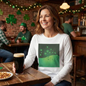 Green Shamrock Clover St Patrick’s Day Luck T-shirt