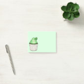 Green Shamrock Cupcake St. Patrick's Day Foodie Post-it® Notes (Kantoor)
